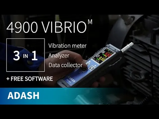 Adash Vibrio - 3 em 1: medidor, analisador e coletor + software gratuito